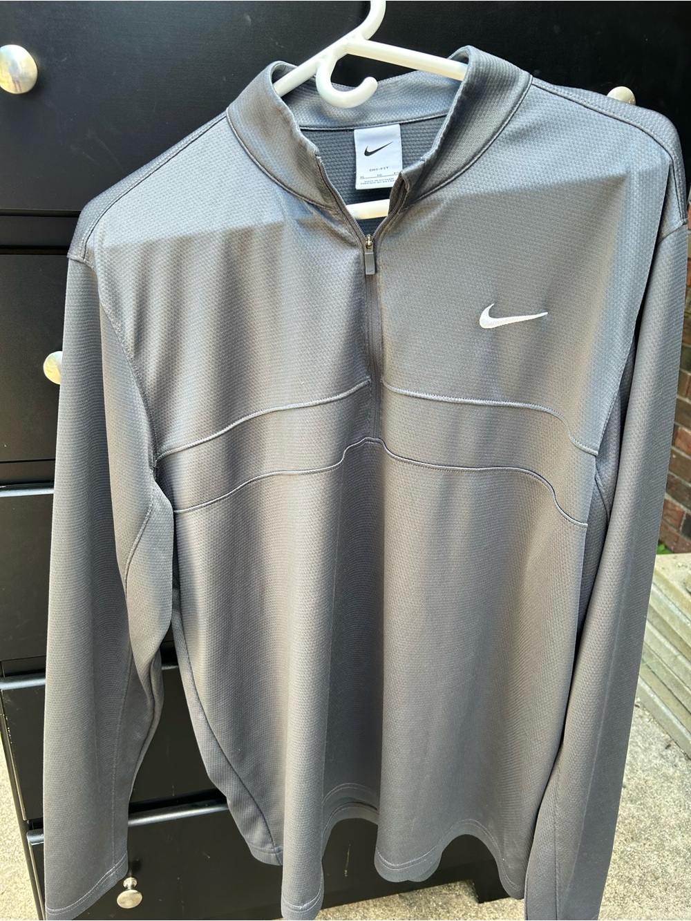Nike Men’s Gray Half-Zip Performance Dri-Fit Pullover